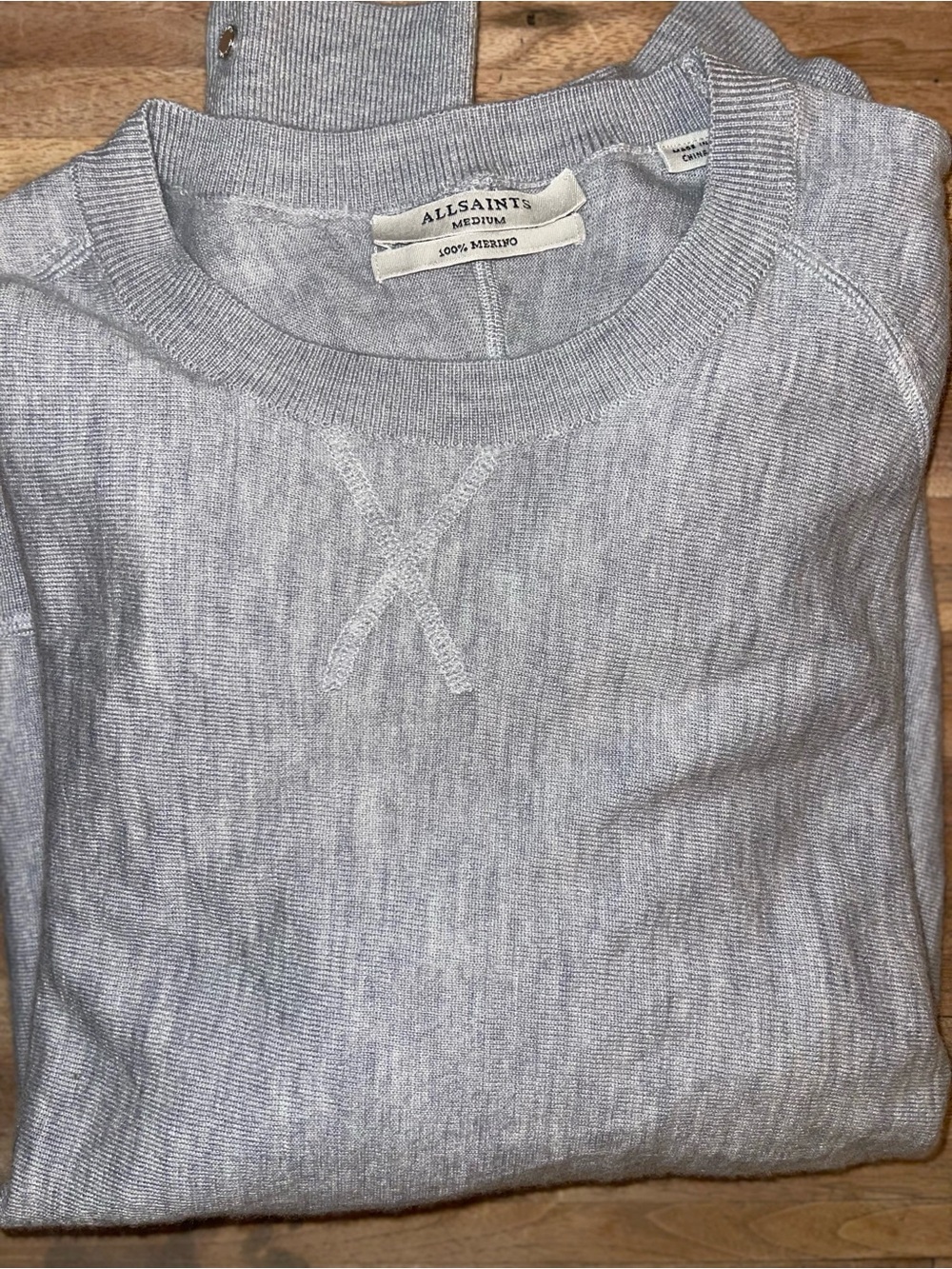 AllSaints Callie Raglan Sweater | Women’s Medium | Luxury Designer Knit Pullover